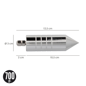 Sonda per calibrare la pendenza professionale con dado magnetico, 700 grammi - Product Image 2