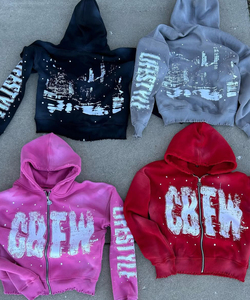 Sudadera con Capucha de Alta Calidad, Ecológica, Personalizable con Serigrafía, de Spandex/Algodón, para Hombre, Invierno - Product Image 1