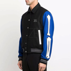 Veste d'hiver pour homme sur mesure de qualité supérieure, style Letterman, vente en gros, séchage rapide, col montant, logo frontal, respirante, coupe-vent - Product Image 4