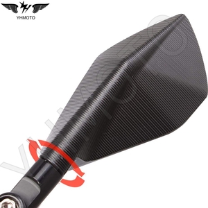 Accessori Moto Specchietti Laterali Retrovisori Universali per YAMAHA R15 Tmax 500 <span class=keywords><strong>Kawasaki</strong></span> <span class=keywords><strong>Z</strong></span> <span class=keywords><strong>800</strong></span> 900 - Product Image 5