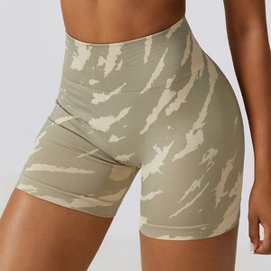<b>Women</b> High Waist Biker <b>Shorts</b> Breathable <b>Compression</b> Eco-Friendly Quick Dry Spandex/Polyester Pockets Workout Fitness Yoga - Product Image 6