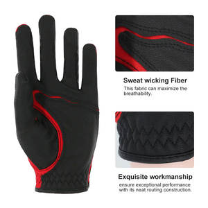 Servicio OEM Guantes de golf para adultos con logotipo personalizado Embalaje Cabretta Piel de oveja Palma Suave Color personalizado Característica Material Tamaño de origen - Product Image 5