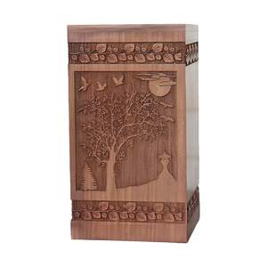 Carved Rosewood urn <b>for</b> human ashes Tree of life urn <b>for</b> ashes <b>Memorial</b> Cremation urn <b>box</b> <b>for</b> your loved one - Product Image 3
