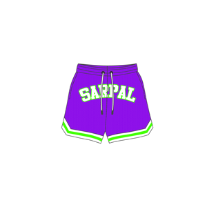 Shorts de sport en maille pour hommes, double couche, 100% polyester, personnalisables avec logo, vente en gros OEM, haute qualité, été, basketball - Product Image 1