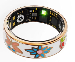 Anneau intelligent de luxe pour femmes en acier inoxydable, suivi de la santé du sommeil SpO2, contrôle par application, étanche IP68 - Product Image 3