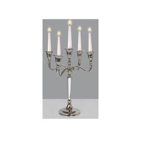 Candelabros de Metal con 3 luces, candelabros de Metal pulido y cristal plateado, diseño atractivo estándar, suministro de candelabros de mesa - Product Image 6