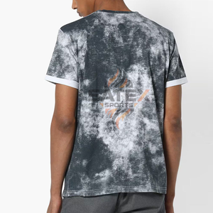 เสื้อยืดผู้ชาย ระบายอากาศได้ดี เป็นมิตรกับสิ่งแวดล้อม แห้งเร็ว สไตล์วินเทจ ล้างสีแบบแอซิด พิมพ์โลโก้ตามสั่ง พิมพ์ลายดิจิทัล ผ้าฝ้าย 100% สไตล์ดิสเทรส - Product Image 3