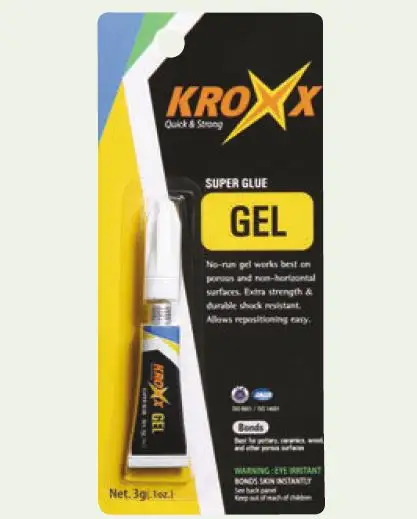 KROXX GEL adesivo ad alta viscosità estremamente forte SUPER colla cianoacrilato 301 marca