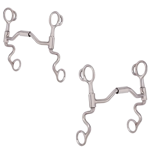 Premium 5\" Low Port Stainless Steel Horse Training Bit <b>Roller</b> Mullen Relief Turbine for Horse Riding - Product Image 6