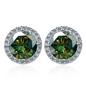 VVS Moissanite Diamond <b>Stud</b> <b>Earrings</b> IGI Certified 14K Solid Gold Plating Diamond Hip Hop Style for Women Pearl <b>Set</b> Gold Plating - Product Image 6