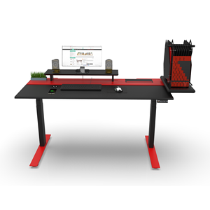 Escritorio para Juegos SMARTDESK con Altura Ajustable, Color Rojo, Superficie de MDF - Product Image 3
