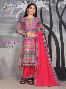 Último Maruti moda mujer muselina pesada Digital impreso festivo-desgaste elegante espejo Real trabajo Kurti conjunto pantalón Dupatta mayorista - Product Image 6