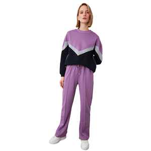 Survêtement en molleton de coton de haute qualité pour femmes nouveau style de sweats respirants ensembles conceptions personnalisées pour les femmes survêtement - Product Image 6