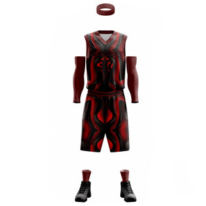 Uniforme de basket-ball de haute qualité en polyester 100% meilleur design personnalisé vêtements de sport de plein air uniforme de basket-ball - Product Image 1