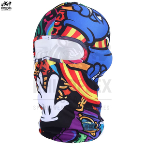 Balaclava de ski avec logo imprimé numérique personnalisé, respirant, imperméable, 100% coton, unisexe, haute qualité, fabriqué au Pakistan - Product Image 3