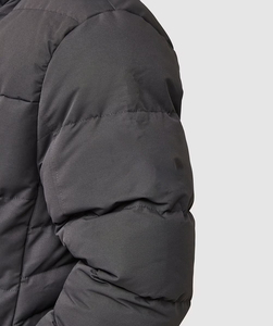 Veste en duvet rembourrée en gros conception propre personnalisée hiver chaud veste à capuche à fermeture éclair complète - Product Image 5