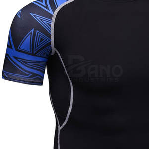 Équipement d'entraînement de combat de bonne qualité personnalisé hommes Rash Guard MMA Rash Guard à prix raisonnable meilleure qualité Rash Guard - Product Image 6