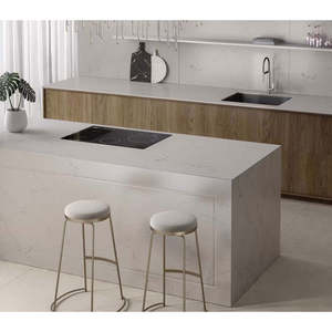 Gran Losa de Mármol Plateado Moderno - Resistente al Agua y Duradera para Aplicaciones en Cocinas y Paredes - Product Image 6