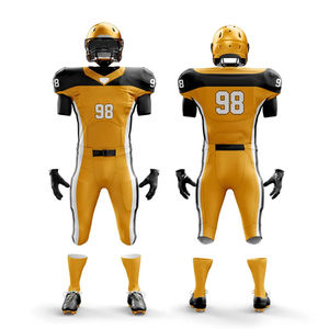 Maillot de football américain personnalisé, short, logo imprimé de qualité supérieure, respirant, durable, antibactérien, confortable, élégant, ensembles d'équipe - Product Image 1