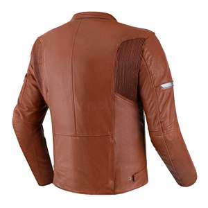 Veste en cuir véritable pour motards, vêtements de sécurité pour sports moto, veste de moto pour hommes, veste de course automobile, veste robuste avec protections CE - Product Image 4