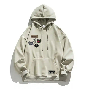 เสื้อฮู้ดแบบครอปสำหรับผู้ชายเสื้อผ้าปักโลโก้ผู้ผลิตปากีสถาน - Product Image 4