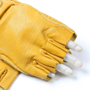 Gants de moto en cuir de haute qualité écran tactile extérieur écologique respirant quatre saisons - Product Image 2