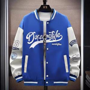 Chaqueta de béisbol de cuero genuino holgada de moda para hombre, estilo americano informal, moda Preppy, longitud Regular estándar, Invierno para estudiantes - Product Image 2