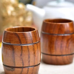 Verres écologiques tasse à boire en bois top vente tasses à boissons en bois fournitures de bar naturelles - Product Image 4