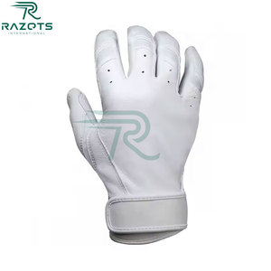 ถุงมือตีเบสบอลสำหรับเล่นกีฬาทนทานหนังแท้โลโก้ OEM - Product Image 2