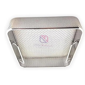 Panier en treillis métallique standard en acier inoxydable, solution de stockage chirurgical manuelle, haute qualité, prix bas pour toutes les industries - Product Image 2