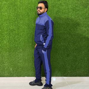 Ensemble de survêtement décontracté pour hommes, fermeture éclair, 2 pièces, jogging, cordon élastique, écologique, 100% coton, hiver - Product Image 5