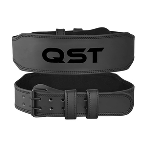 Leather Weightlifting <b>Belt</b> Adjustable Buckle Waist Support for Strength Training Gym <b>Exercise</b> custom logo design Unisex Cowhide - Product Image 5