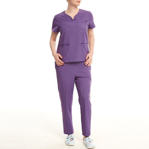 Uniforme médical en gros Médecin Infirmière Scrubs Costume imprimé personnalisé Anti-Bactérien Soins Infirmiers Scrubs Uniforme Médical en gros - Product Image 2