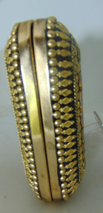 Party <b>bag</b> for women Wedding Box Clutch for Women yellow Mosaic Stone Metal Clutch Purse - Product Image 4