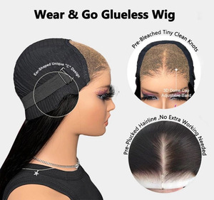 Peluca de Cabello Humano Virgen Brasileño con Ondas Naturales Color <span class=keywords><strong>Castaño</strong></span>, Peluca con Frente de Encaje Transparente para Mujer, Uso Diario y de Moda - Product Image 5