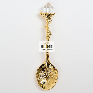 Couverts de luxe décoratifs en acier inoxydable et laiton, couverts fantaisie en métal de styliste, vaisselle de service, grands couverts personnalisés - Product Image 2