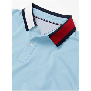 ODM 100% Polos personalizados de algodón orgánico para hombre con logotipo bordado Camiseta de piqué suave de verano Ropa informal de alta calidad - Product Image 6