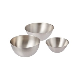 Mirror finish stainless steel <b>bowls</b> <b>set</b> polished multipurpose kitchen prep serving mixing cooking and storage <b>bowls</b> for home - Product Image 4