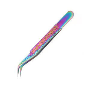 Kit de pinces à extensions de cils en acier inoxydable multicolores de qualité supérieure, nouvelle arrivée, poignée confortable, pointes fines non magnétiques pour - Product Image 5