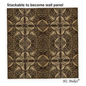 Art mural en bois 3D géométrique Fengshui Poisson Art déco Motif Mandala Décoration murale pour anniversaire Technique artisanale - Product Image 5