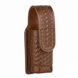 Durable Pu Leather Pepper Spray Holder <b>Keyring</b> Travel Outdoor Self Defense Custom Logo Pepper Spray Pouch - Product Image 3