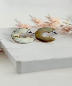¡Nuevo diseño! Pendiente de cuerno de búfalo de agua/Pendiente de joyería/Pendiente de moda de cuerno a granel de F S International - Product Image 5