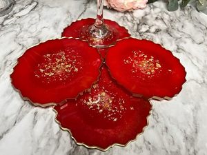 Posavasos de Resina Minimalista, Hecho a Mano, Ecológico, Estilo Bohemio, Alta Calidad para Cafeterías, Mostradores, Mesas de Restaurante, Precio al por Mayor - Product Image 6