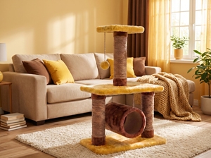 Amistar Royal Loft – Aire de jeux pour chat multi-niveaux moderne avec maisonnette tubulaire et griffoir en jute - Product Image 4