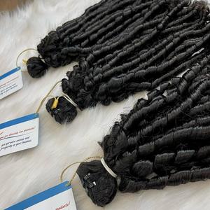 Extensiones de cabello vietnamita listas para enviar paquetes de cabello rizado de Primavera al vapor proveedor de tejido de trama de Vietnam sin enredos - Product Image 4