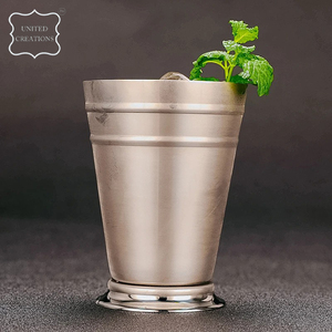 Tasse à la menthe Julep martelée en cuivre pur 100%, gobelet à eau citronnée gobelet en métal incassable tasses sans pied - Product Image 5