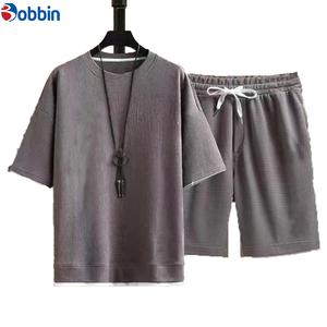 Ensemble de shorts unisexe confortable et respirant en polyester, nouvelle collection d'été, ensemble de jogging personnalisé pour hommes grandes tailles - Product Image 5