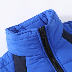 Veste matelassée bleue pour homme, vente en gros, tendance 2026 - Impression personnalisée, imperméable, écologique, style streetwear surdimensionné, style punk - Product Image 4
