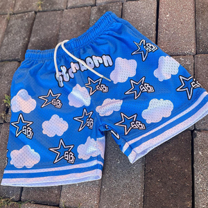 TRADE MFG Short en maille pour homme High Street Gym 5 pouces entrejambe séchage rapide Logo personnalisé solide Anime Fitness Sublimation Shorts pour - Product Image 2