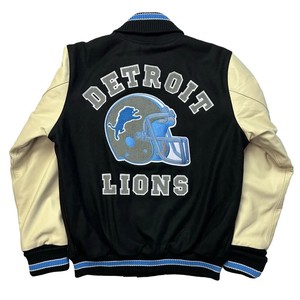 Chaquetas Letterman para Hombre de Alta Calidad con Logotipo de los Leones, Chaqueta Universitaria de Béisbol con Parche Bordado Personalizado al por Mayor - Product Image 5
